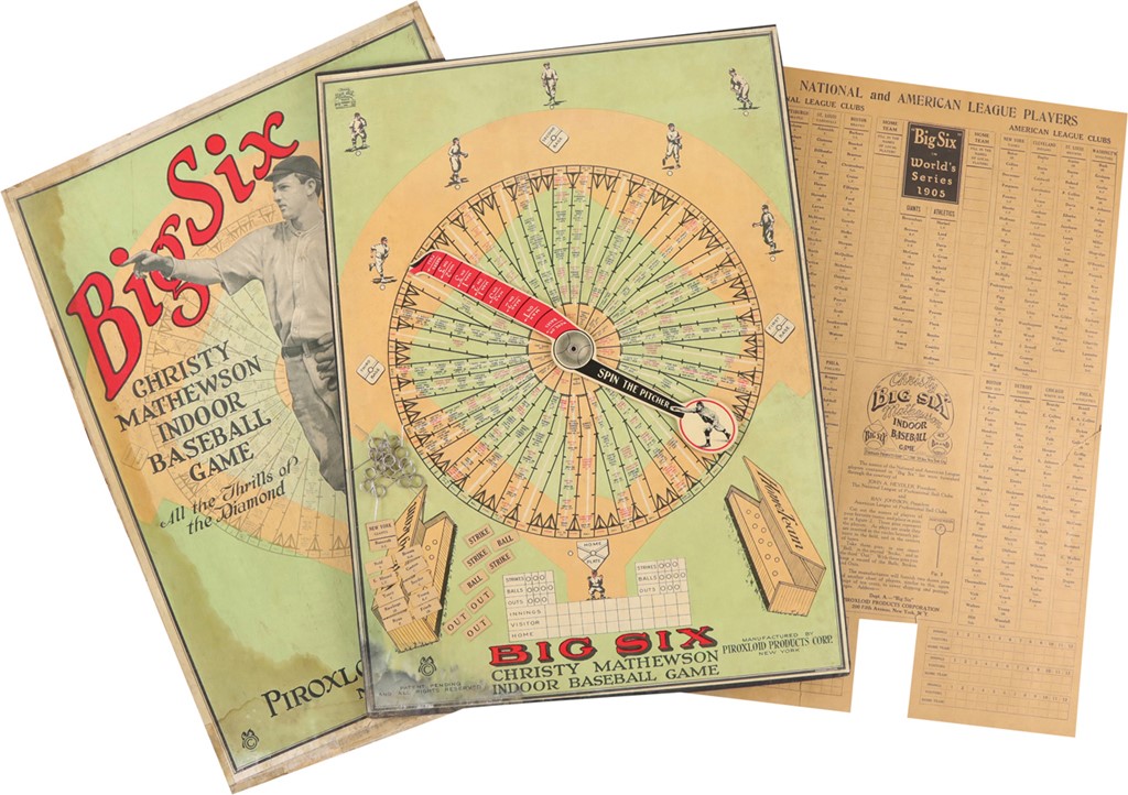 - 1922 Christy Mathewson "Big Six" Board Game In Box