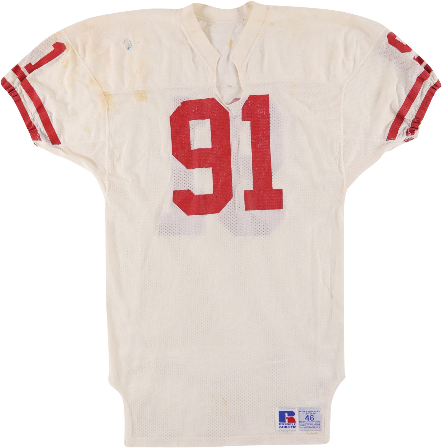 - 1988-89 Larry Roberts San Francisco 49ers Signed Game Worn Jersey (Equipment Manager LOA)