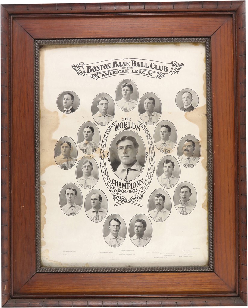 - 1904-05 Boston Baseball Club Team Composite Print by Carl Horner