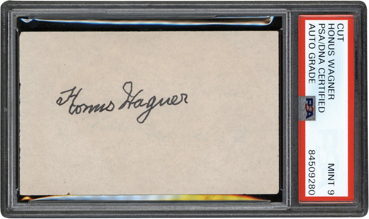 - Honus Wagner High Grade Signature (PSA MINT 9)