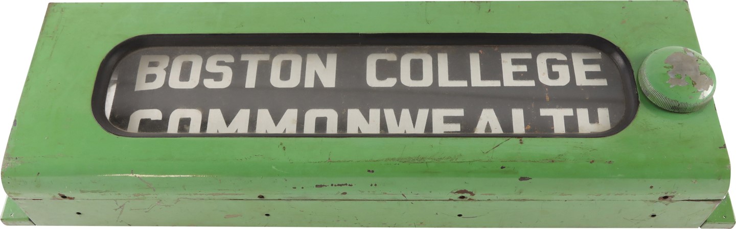 - Rare Kenmore Square (Fenway Park) MBTA Green Line Trolly Car Roller