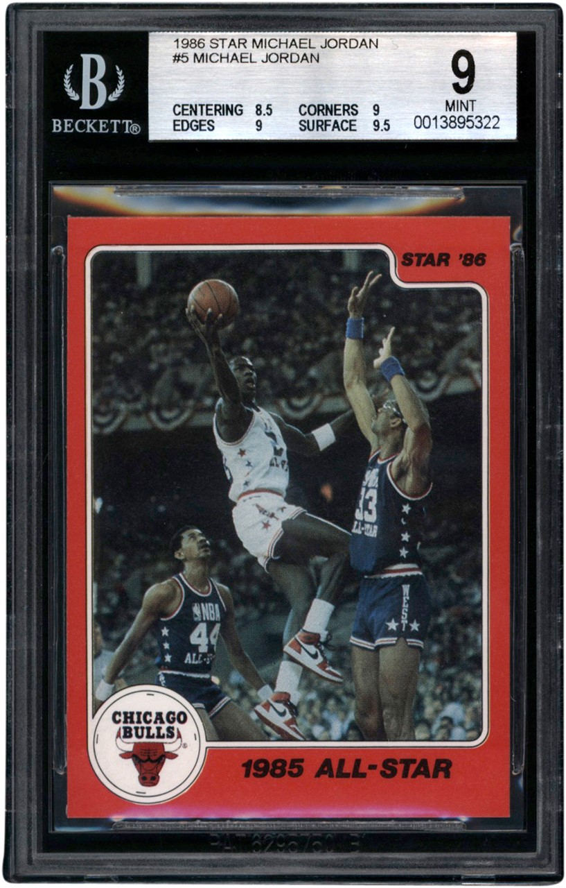 Basketball Cards - 1986 Star #5 Michael Jordan BGS MINT 9