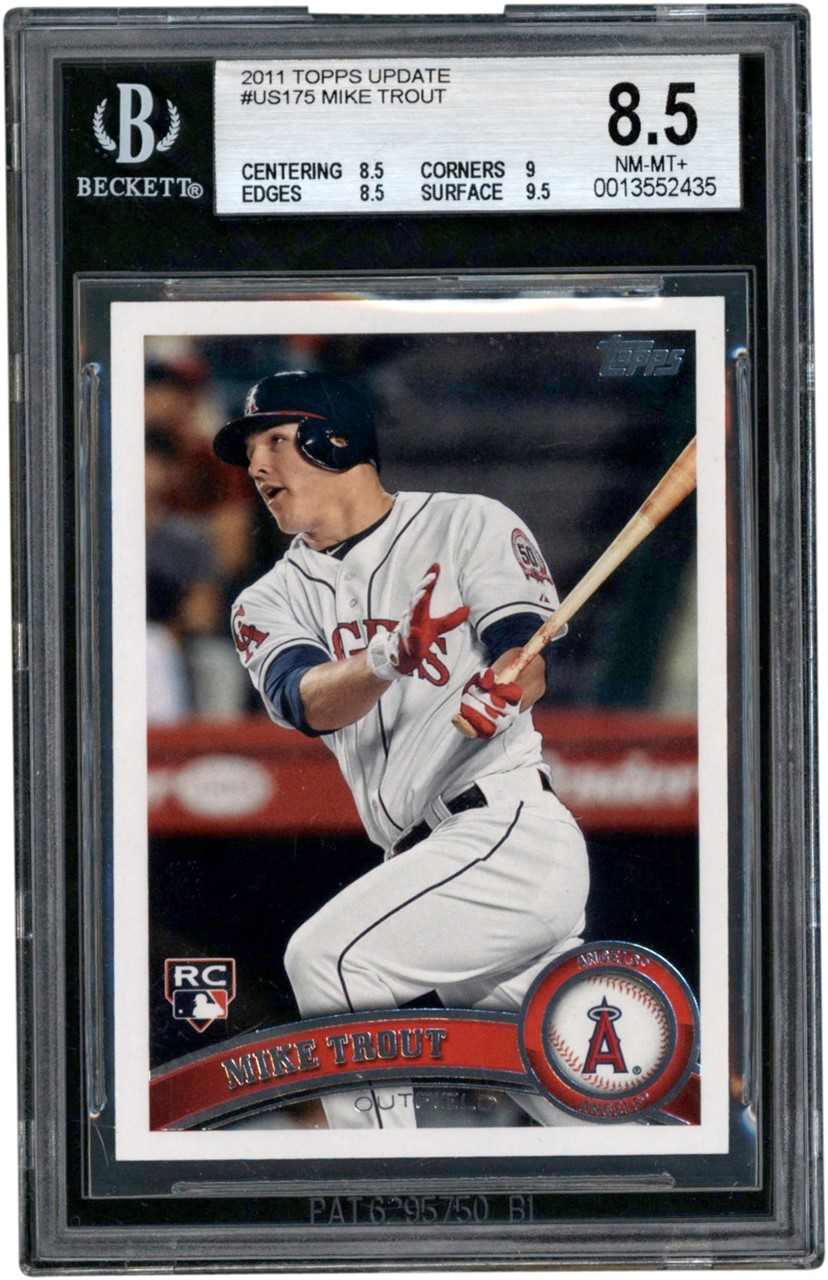 - 2011 Topps Update #US175 Mike Trout BGS NM-MT+ 8.5