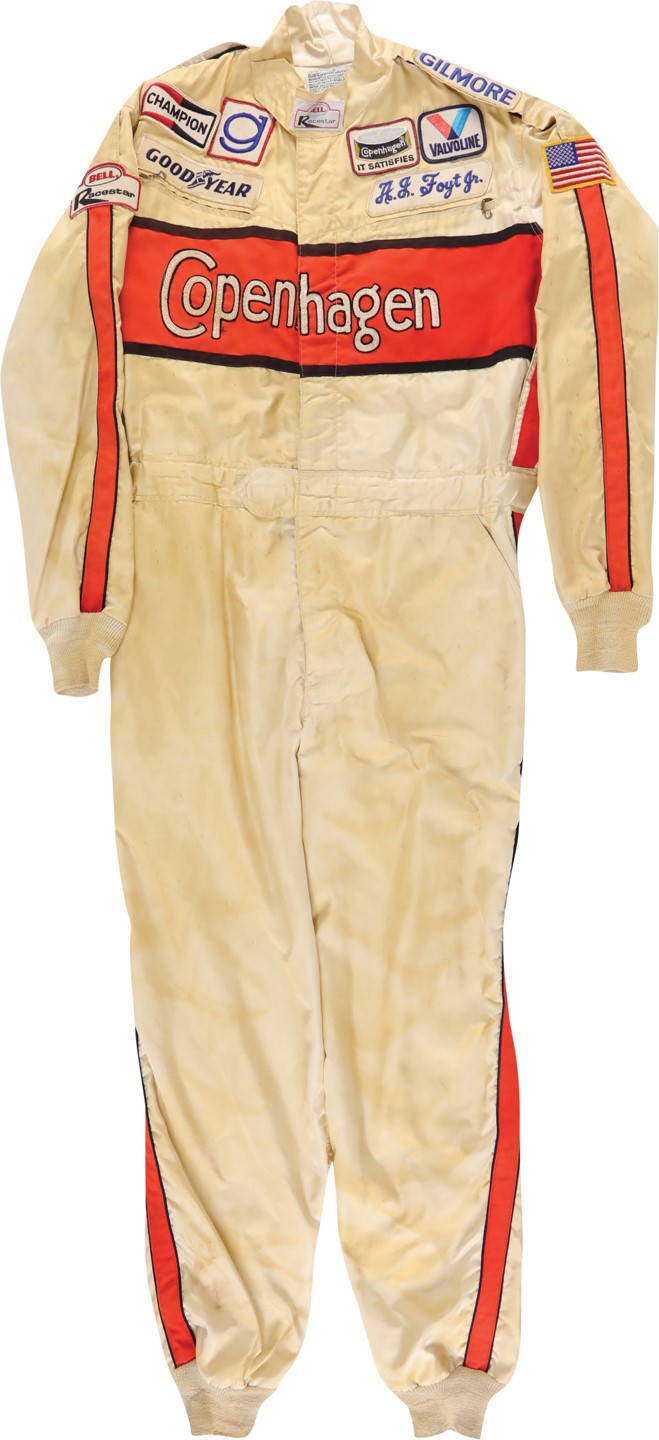 - 1980s A.J. Foyt Race Worn Suit