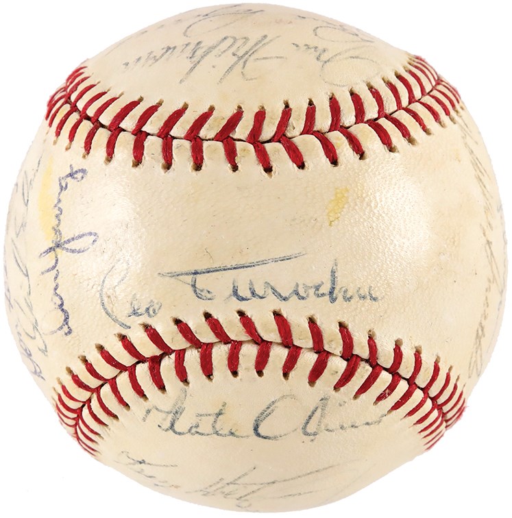 Baseball Autographs - 1969 Chicago Cubs Team-Signed Baseball
