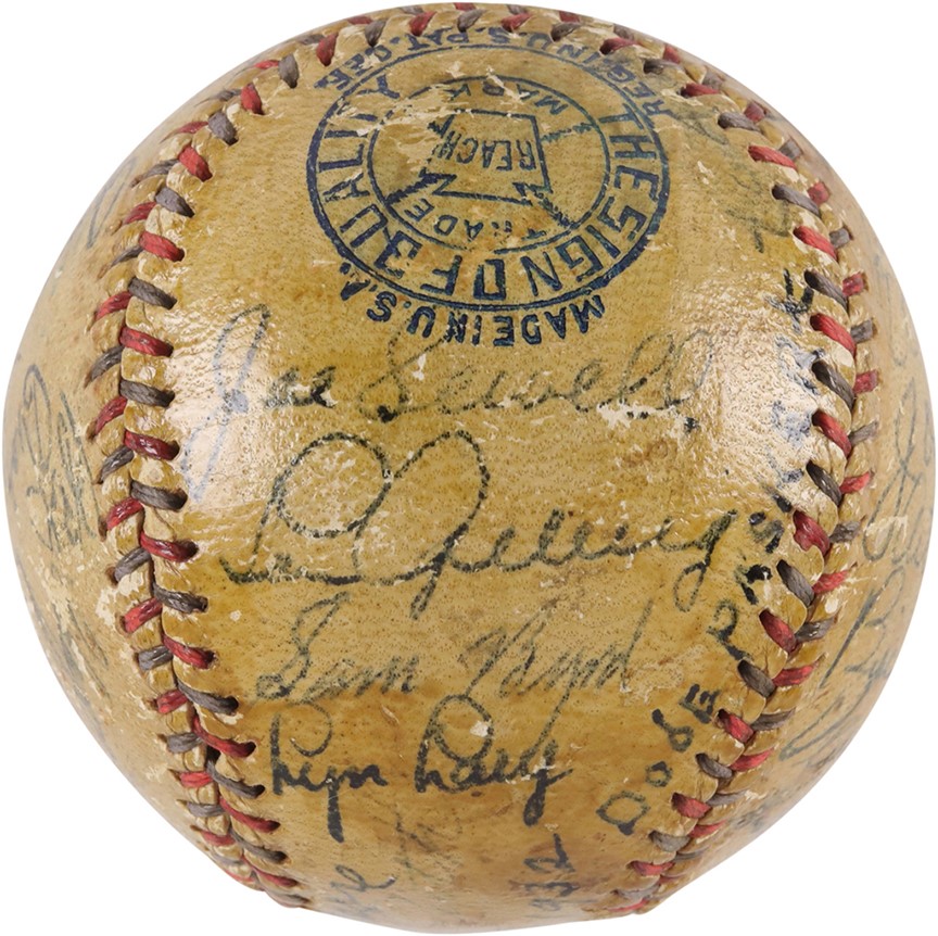 - 1932 World Champion New York Yankees Team-Signed Baseball w/Lou Gehrig (PSA)