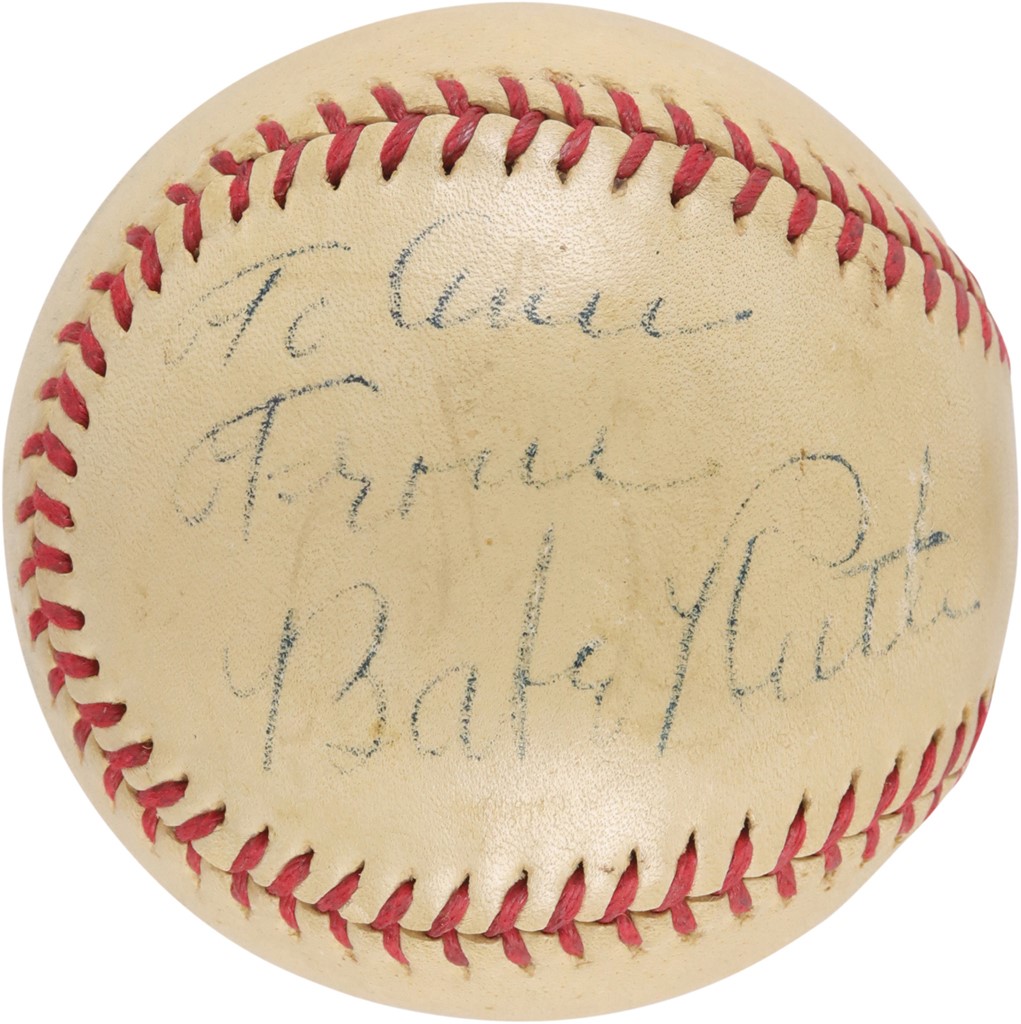 - Circa 1946 Babe Ruth Single-Signed Baseball (PSA)