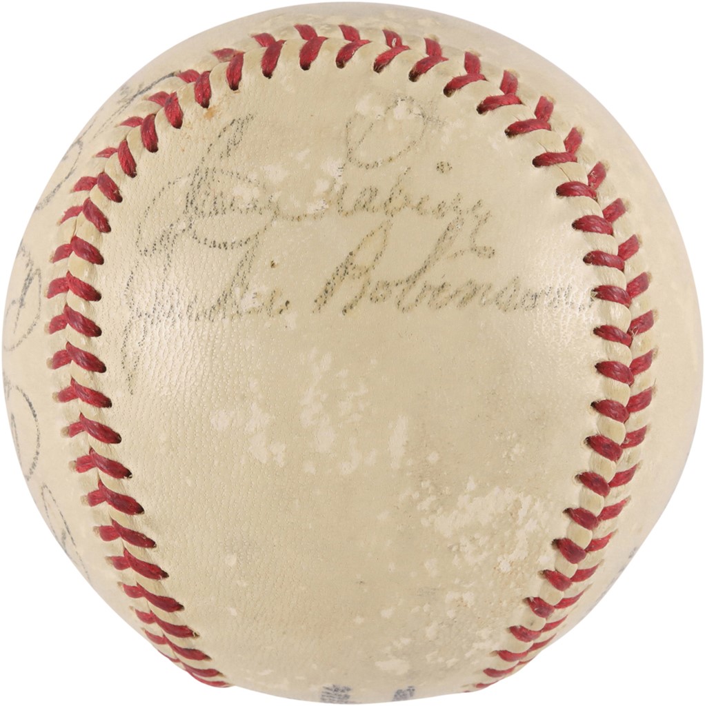 - Circa 1953 Brooklyn Dodgers Team-Signed Baseball w/Jackie Robinson (JSA)