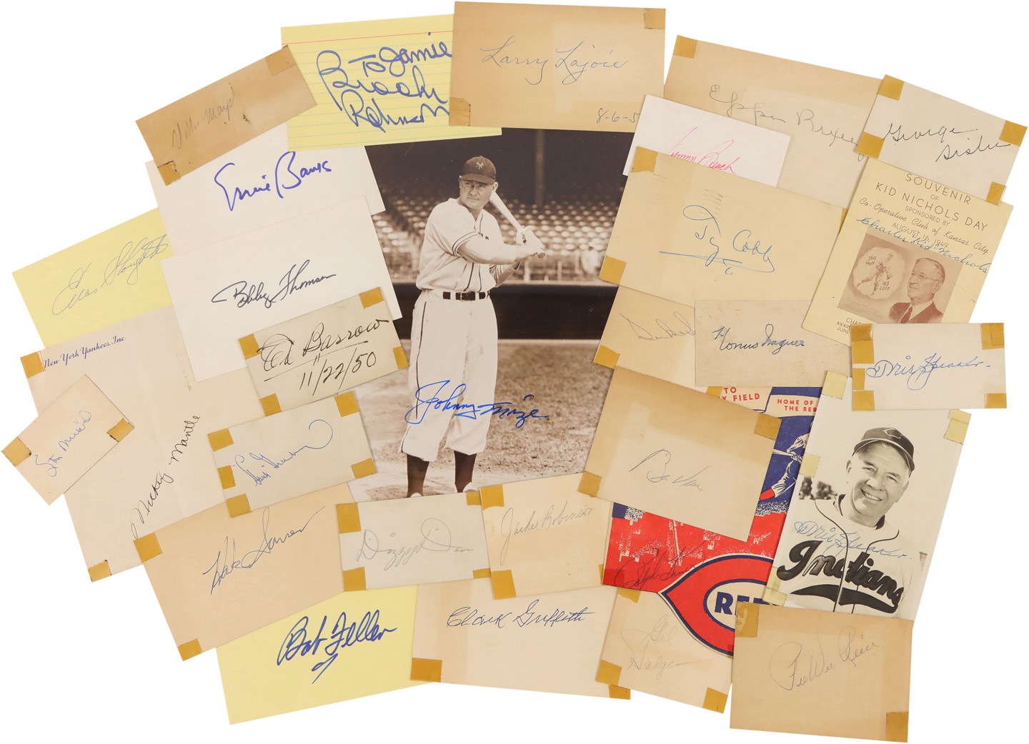 - Vintage Baseball Autograph Collection w/Many Hall of Famers Including Ty Cobb (74)