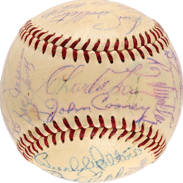 - 1954 Milwaukee Braves Team Signed Baseball