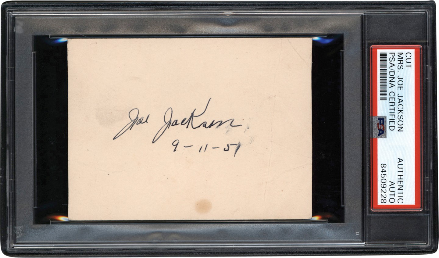 - 1951 Mrs. Shoeless Joe Jackson Signature (PSA)