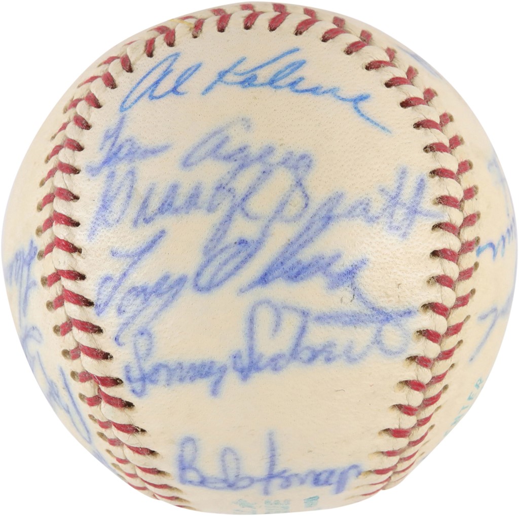 - 1966 American League All Star Team Signed Baseball - Al Kaline Collection
