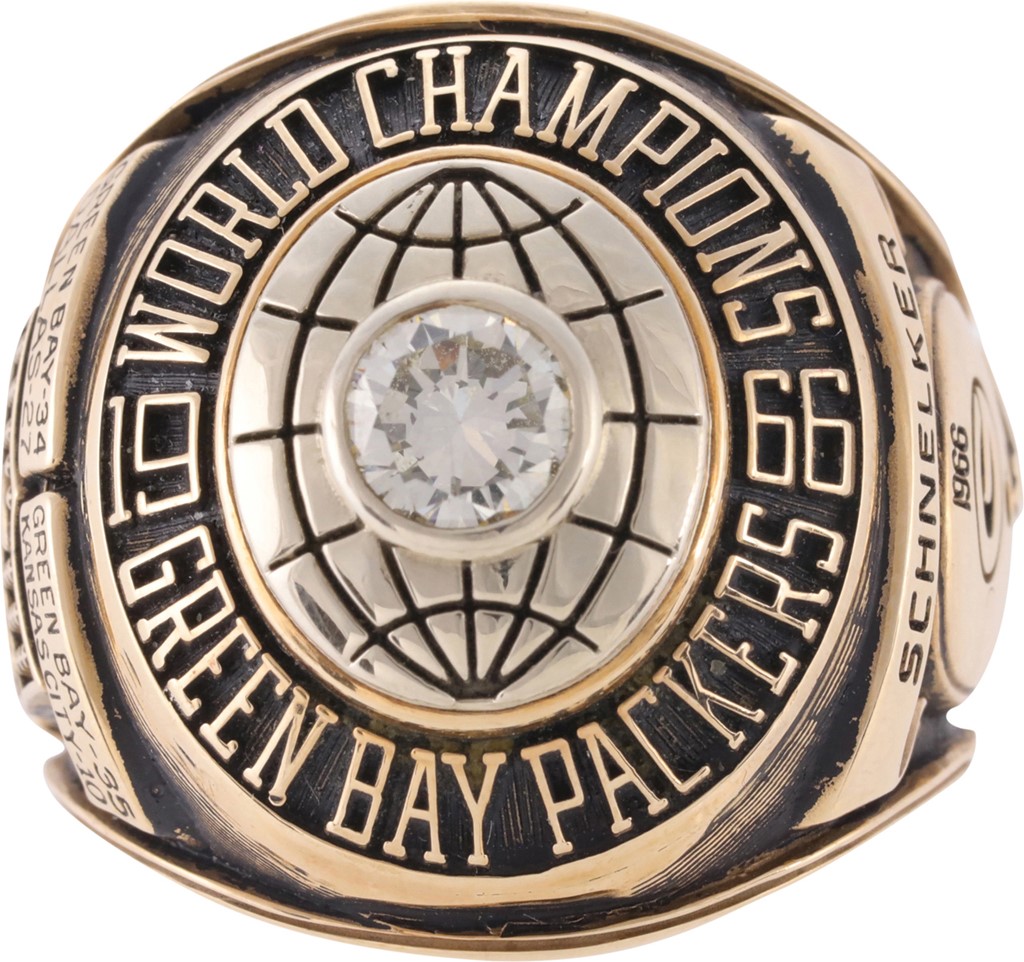 - 966 Super Bowl I Green Bay Packers Championship Ring