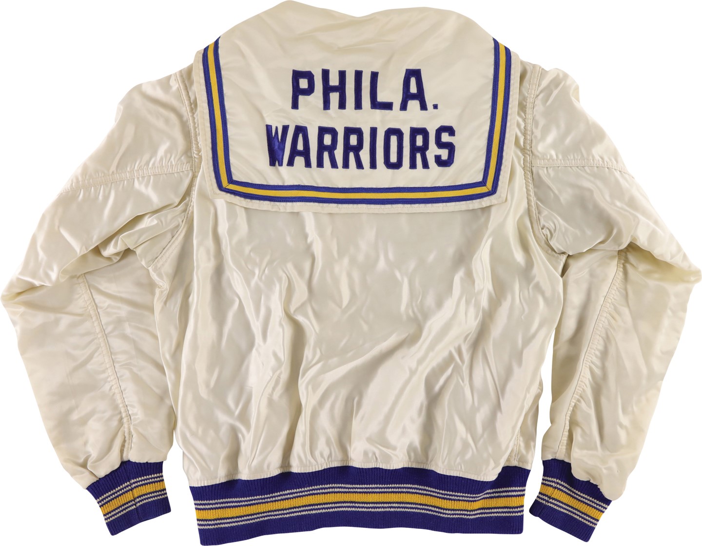 - Early 1950s George Senesky Philadelphia Warriors Game Worn Warmup Jacket