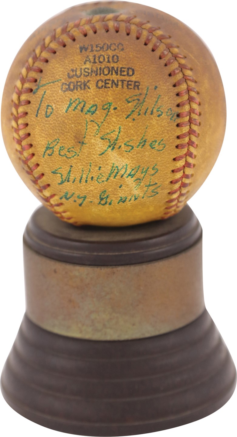 - Willie Mays Rookie Era Single-Signed Baseball