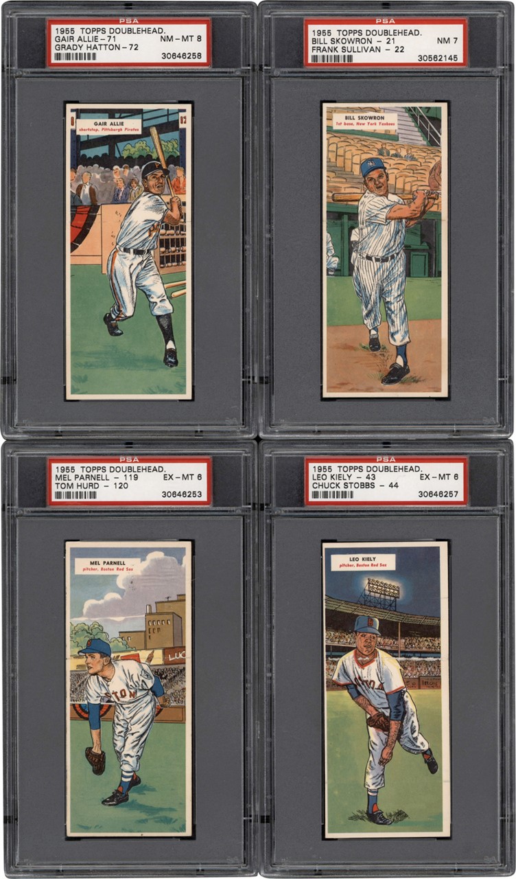 - 1955 Topps Double Header PSA Graded Collection (12)