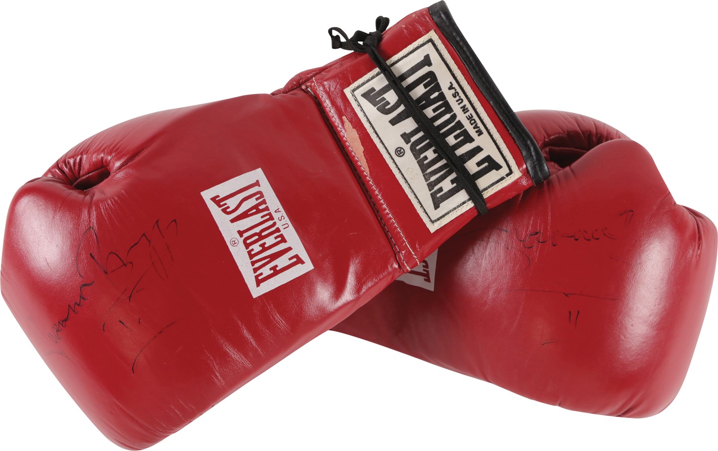 - 3/6/04 Shannon Briggs Signed Fight Worn Boxing Gloves vs. Jeff Peagues (Promoter LOA)