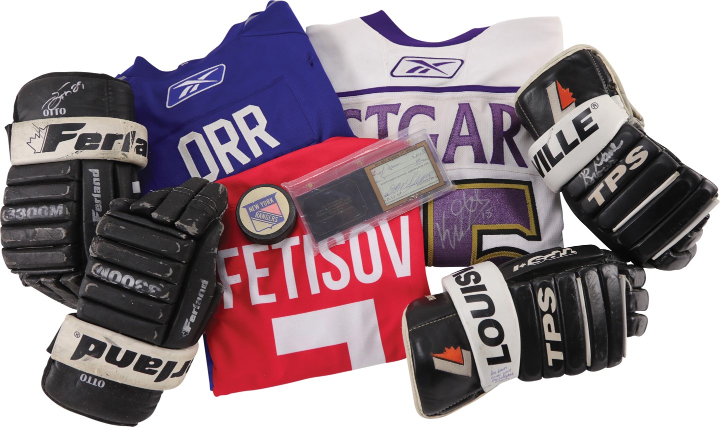 - Hockey Game Worn & Signed Collection (6)