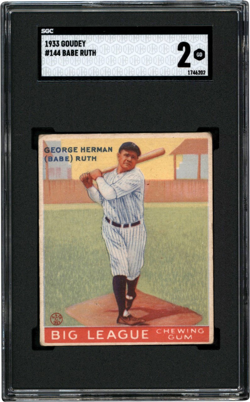 1933 Goudey #144 Babe Ruth SGC GD 2