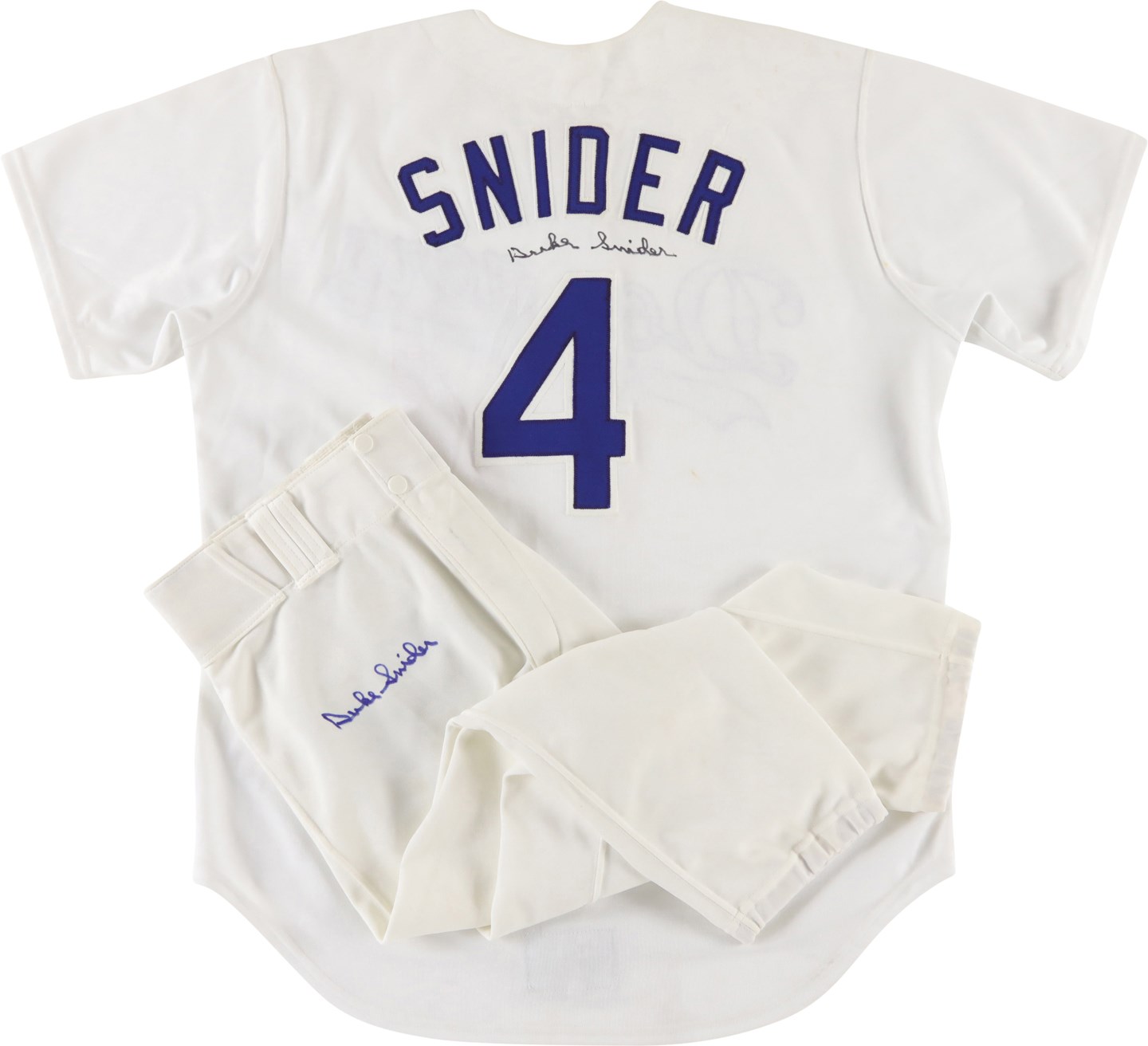 Duke Snider Los Angeles Brooklyn Dodgers autographed jersey