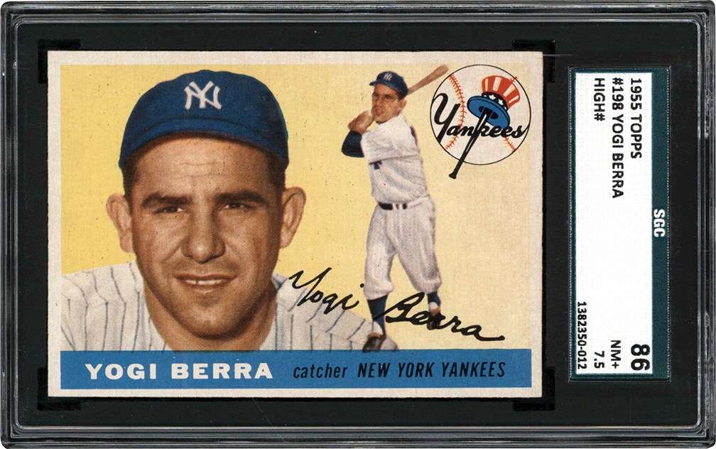 1955 Topps #198 Yogi Berra SGC 7.5 NM+