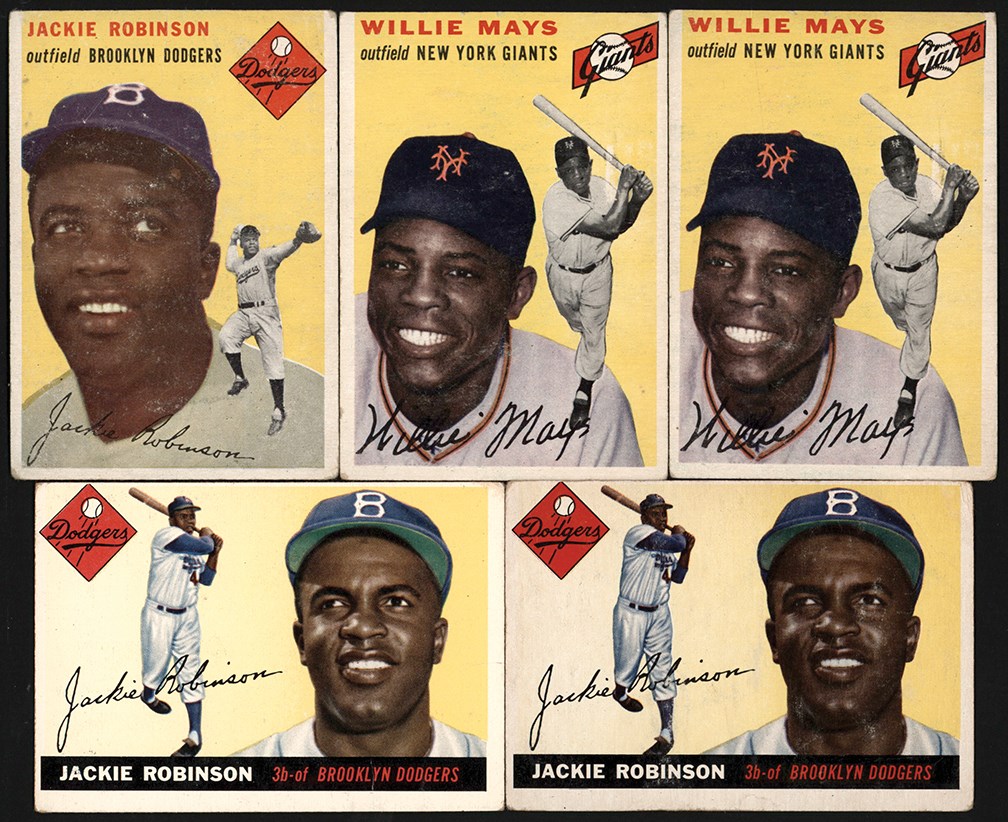 50 1955 Topps Jackie Robinson Baseball Card #50