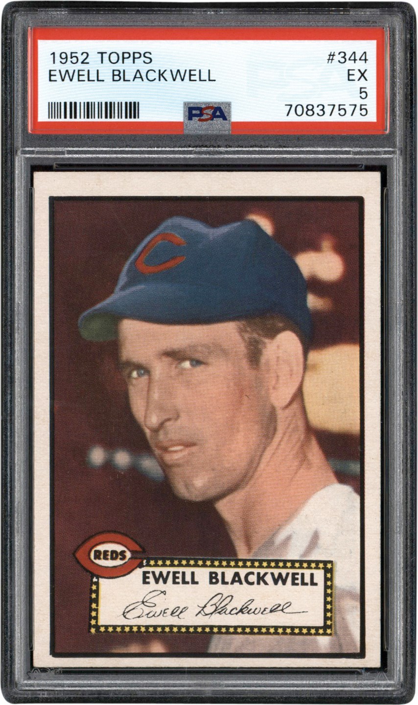 1952 Topps #344 Ewell Blackwell PSA EX 5 - Newly Discovered Example