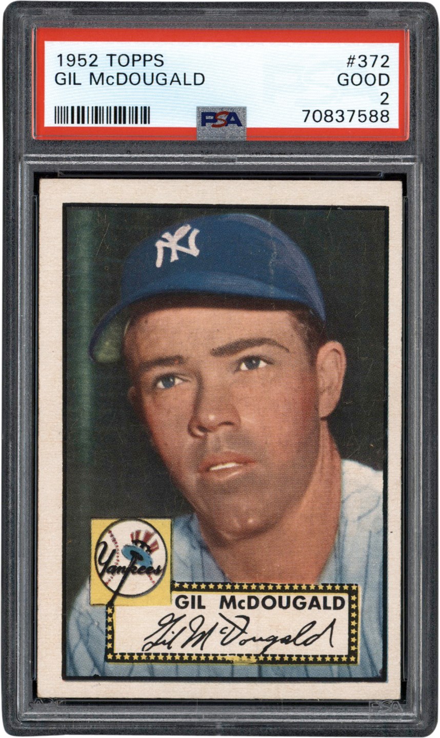 1952 Topps #372 Gil McDougald PSA GD 2 - Newly Discovered Example
