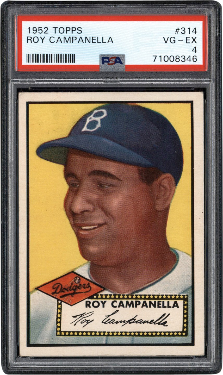 1952 Topps #314 Roy Campanella PSA VG-EX 4 - Newly Discovered Example