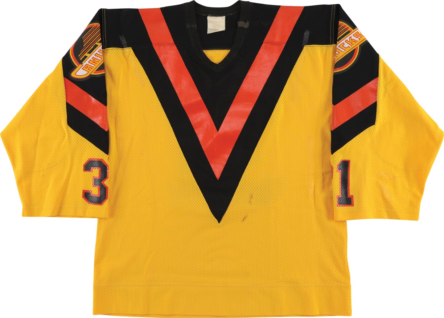 Vintage 70's / 80's Vancouver Canucks NHL hockey jersey.
