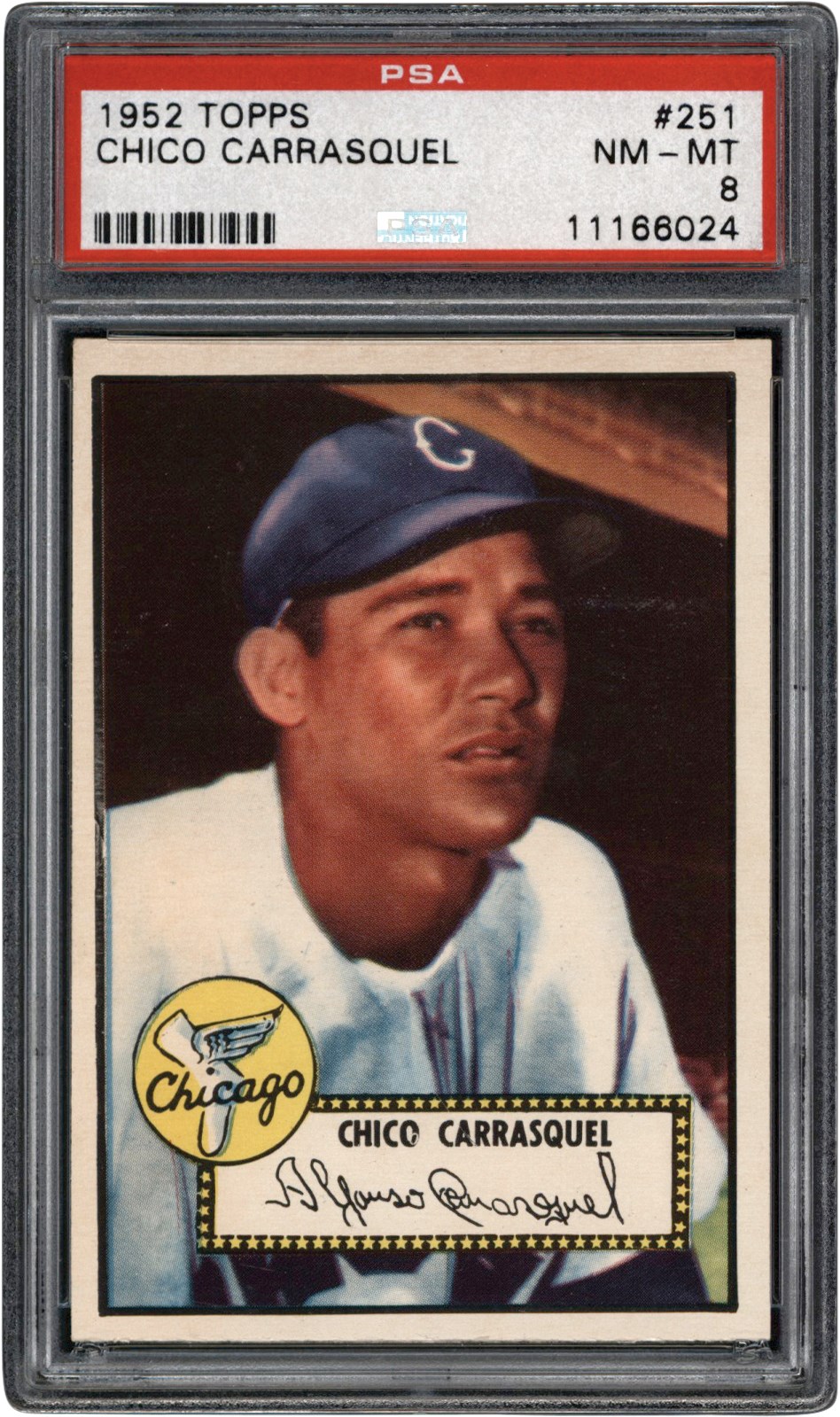 1952 Topps Baseball #251 Chico Carrasquel PSA NM-MT 8