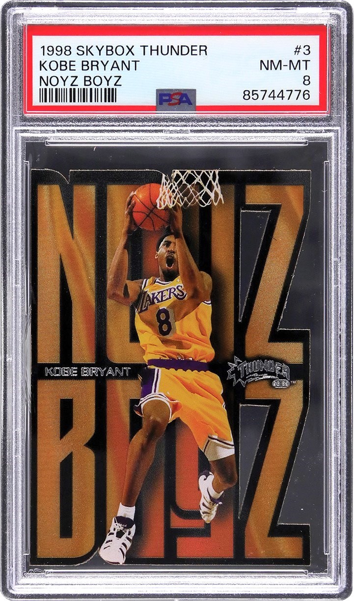 1998 SkyBox Thunder Noyz Boyz #3 Kobe Bryant PSA NM-MT 8