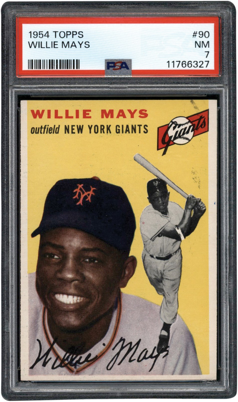 1954 Topps Baseball #90 Willie Mays PSA NM 7