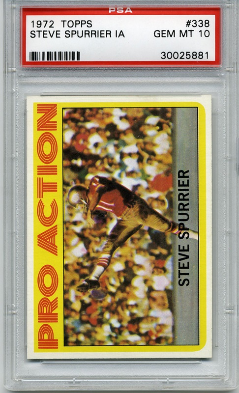 1972 Topps #338 Steve Spurrier PSA 10