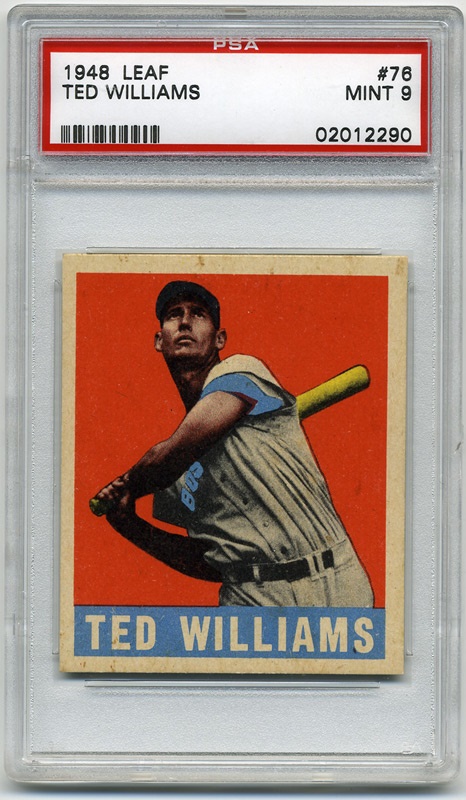 1948 Leaf #76 Ted Williams PSA 9