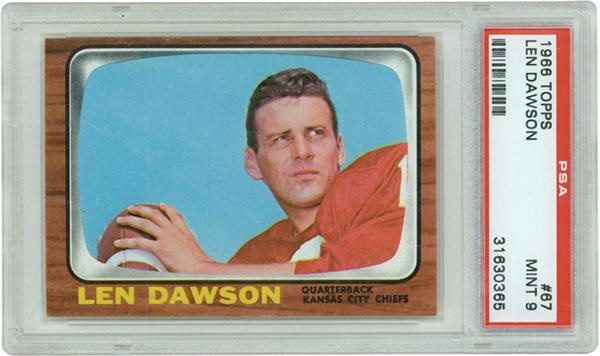 1966 Topps # 67 Len Dawson PSA 9 MINT