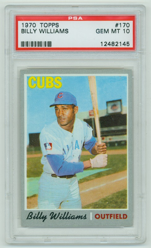 1970 Topps # 170 Billy Williams PSA 10 GEM MINT 1 of 2