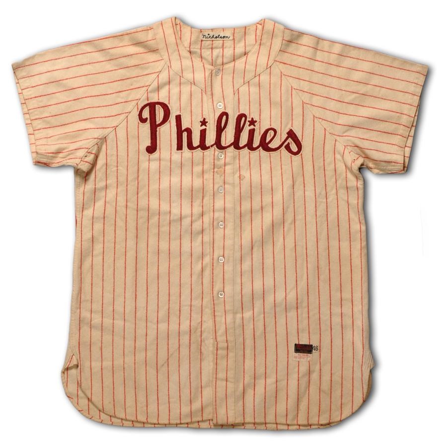 1950 Bill Nicholson Philadelphia Phillies Game Worn Jersey