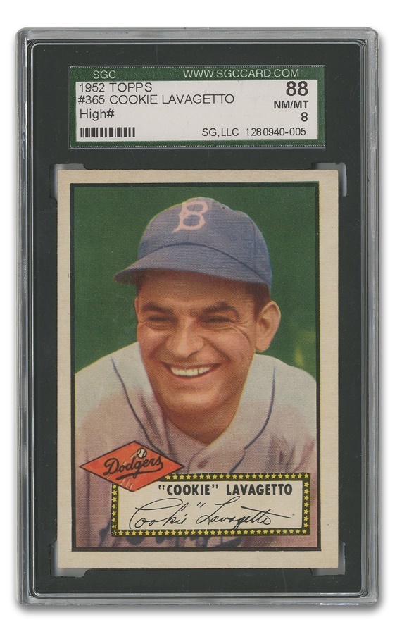 1952 Topps #365 Cookie Lavagetto SGC NM/MT 8