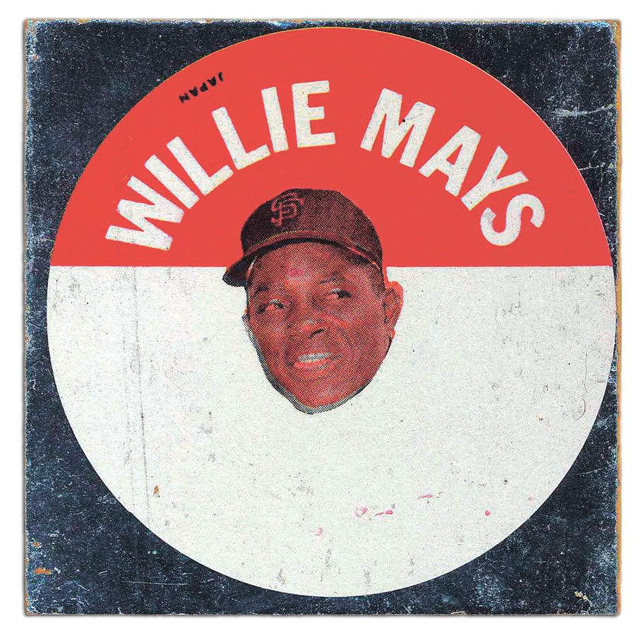 Very Rare 1967 Topps Discs Willie Mays 