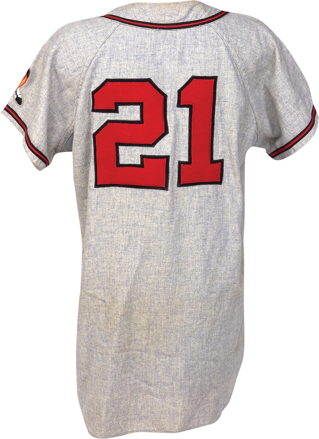 1962 Warren Spahn Milwaukee Braves Game Worn Jersey with LOA from Spahn  (MEARS 9.5)