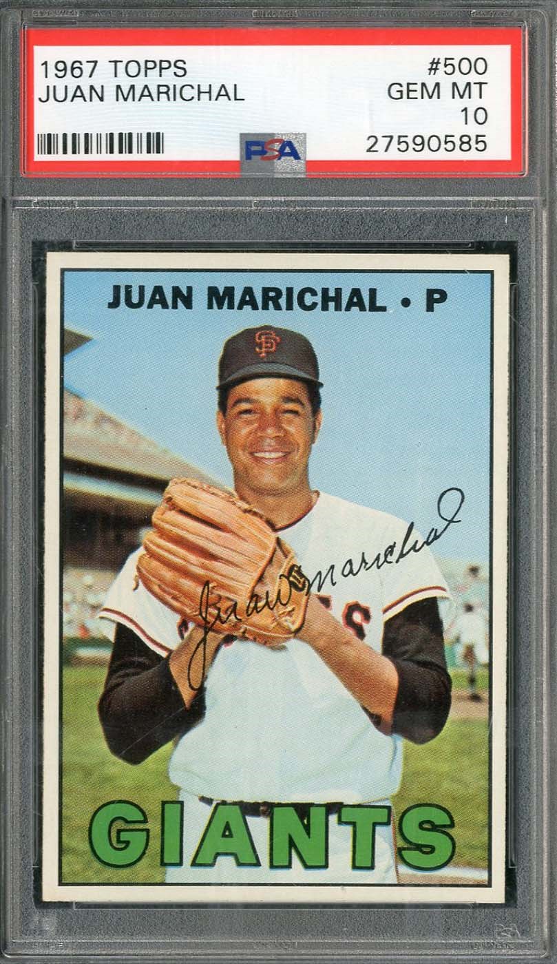 1967 Topps #500 Juan Marichal - PSA GEM MINT 10