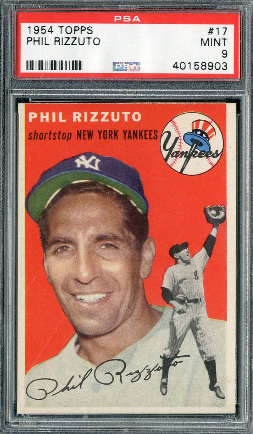 1954 Topps #17 Phil Rizzuto - PSA MINT 9