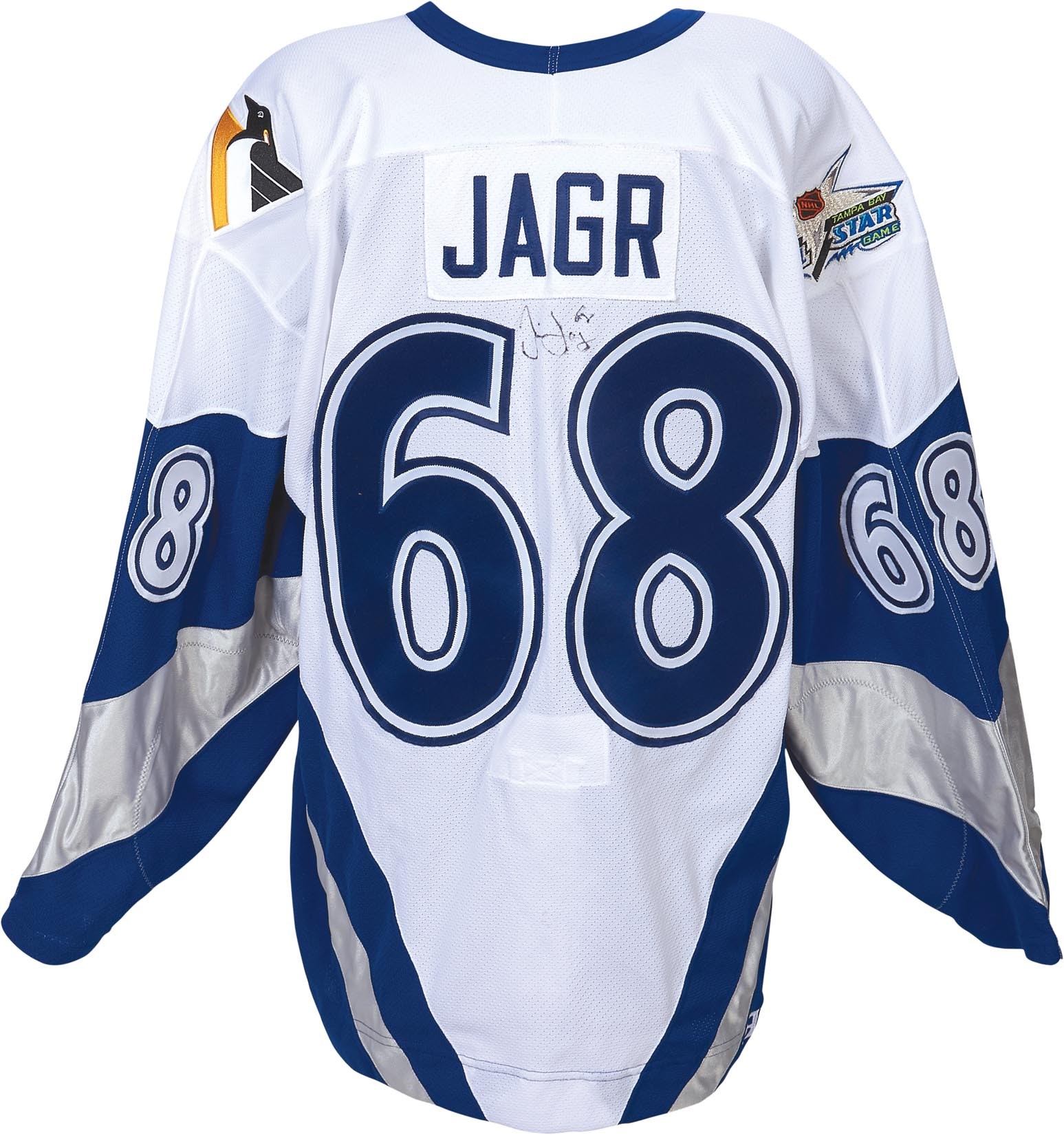 jaromir jagr game worn jersey