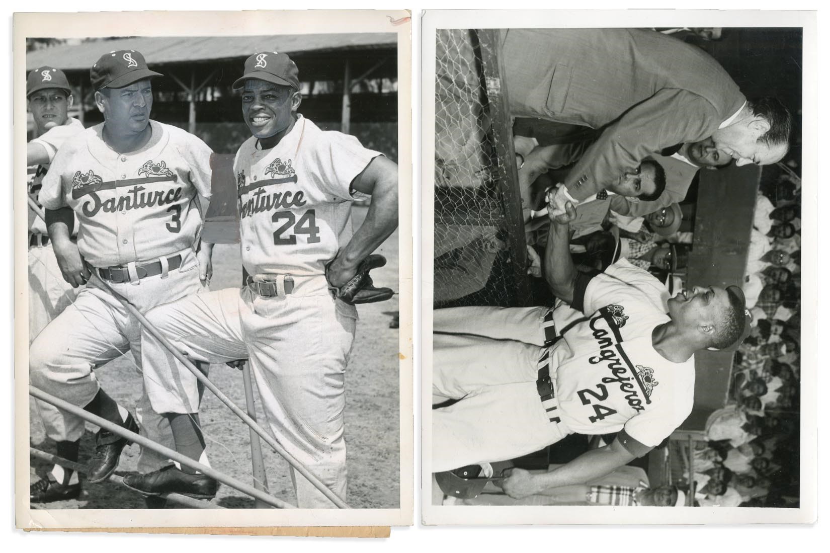 Sold at Auction: New York Giants Willie Mays Signed Gray Jersey