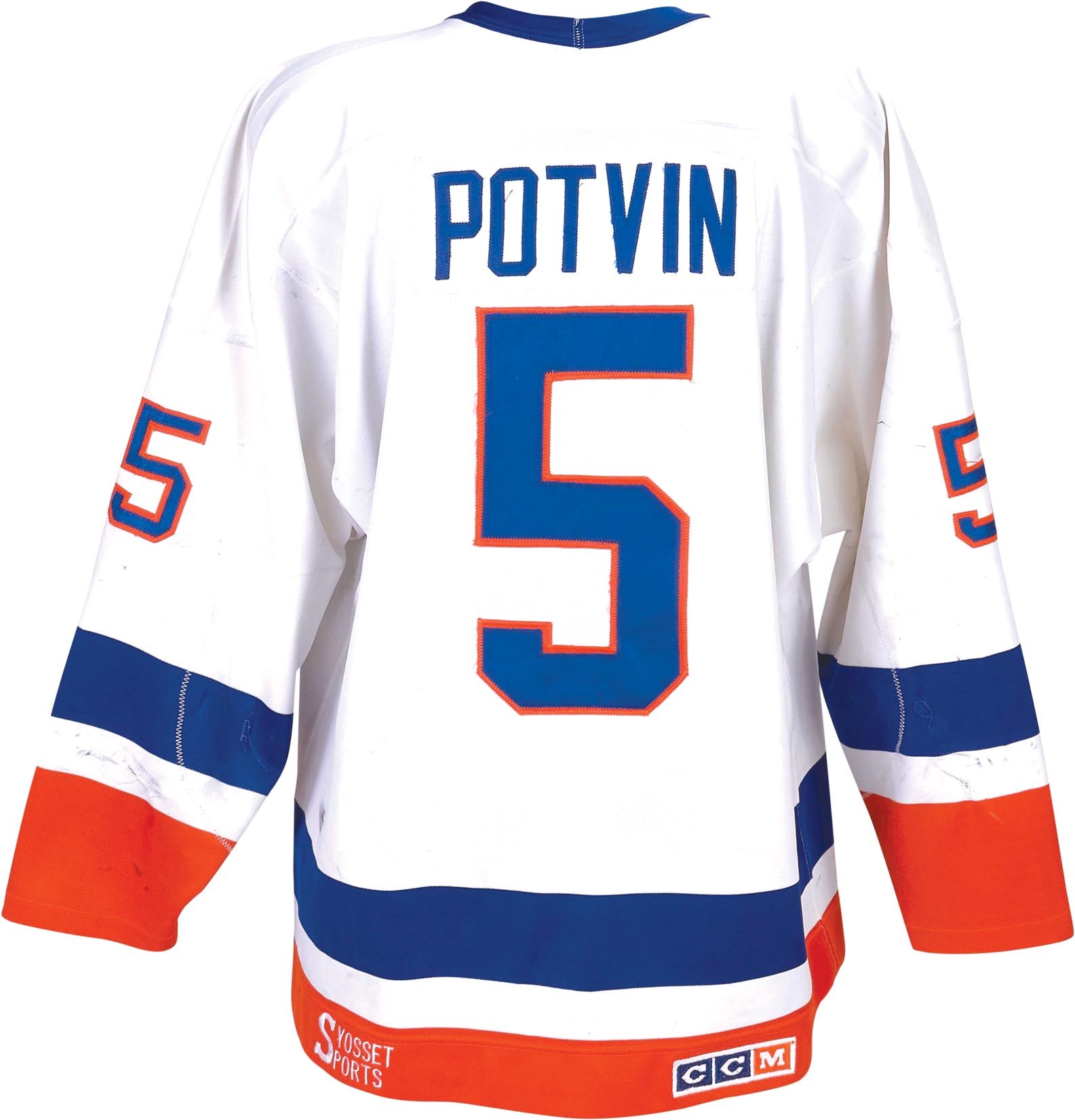 Denis Potvin New York Islanders Mitchell & Ness 1982 Captain Patch Blue  Line Player Jersey