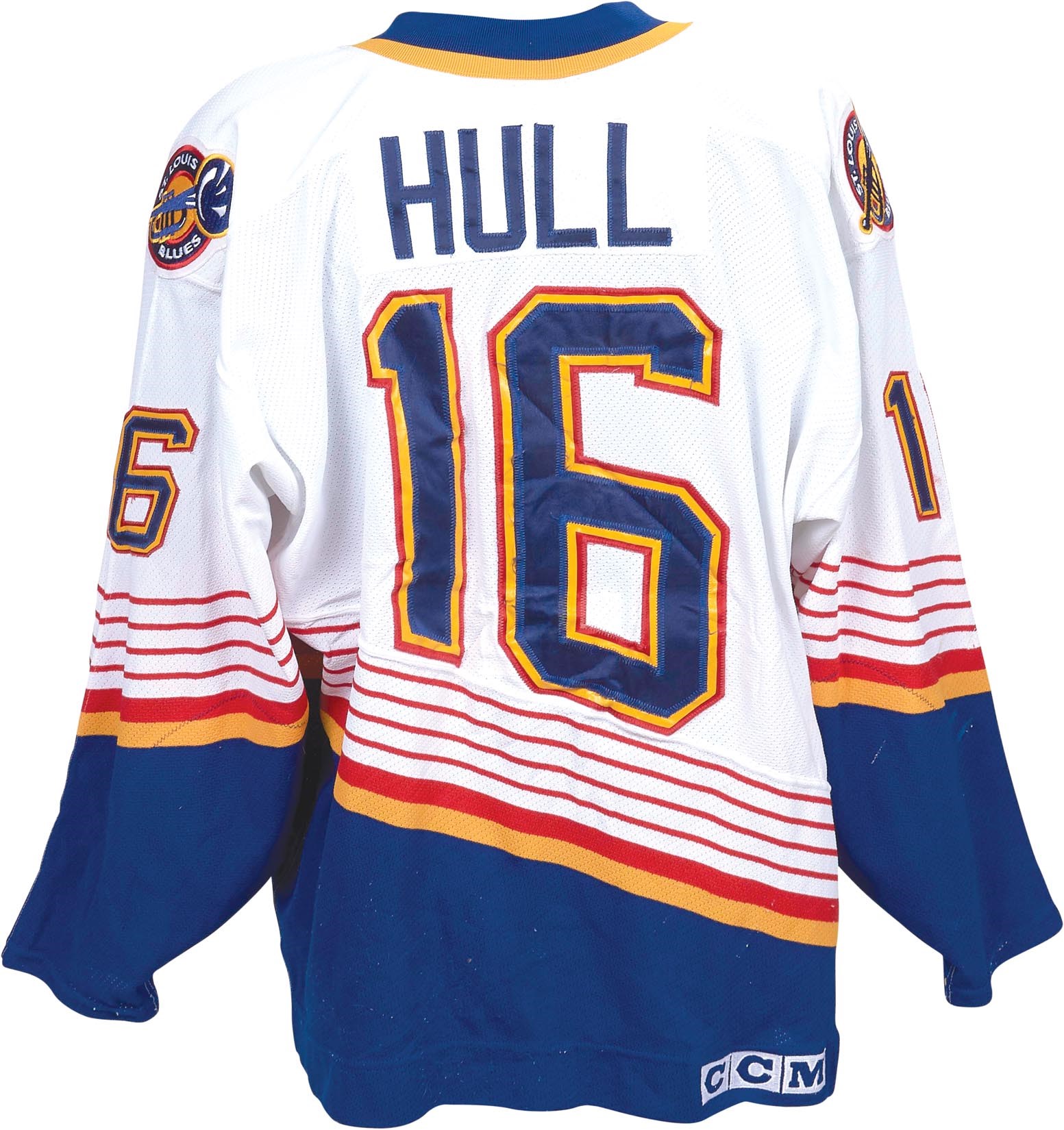 1989-90 Brett Hull Game Worn St. Louis Blues Preseason Jersey., Lot  #81791