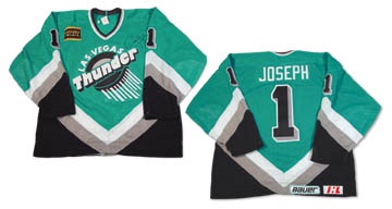 1995-96 Curtis Joseph IHL Las Vegas Thunder Game Worn Jersey