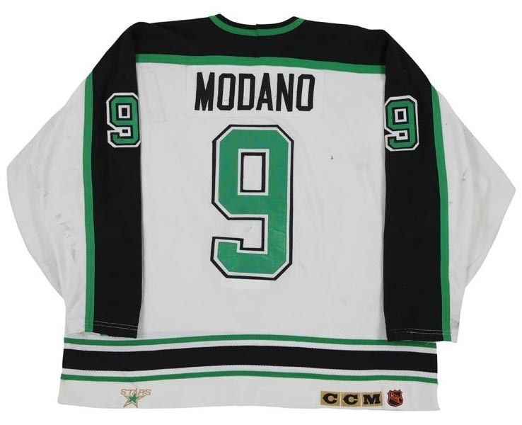 MIKE MODANO Signed Minnesota North Stars Green CCM Jersey - NHL