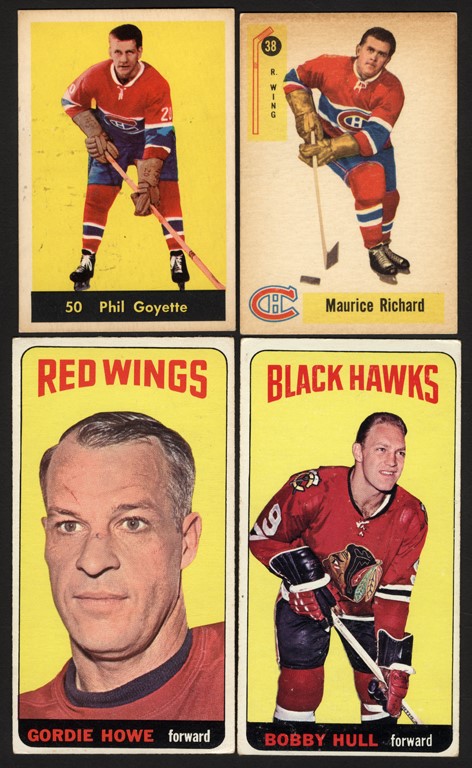 - 1950s-60s Topps & Parkhurst Hockey Hall of Famers (4)